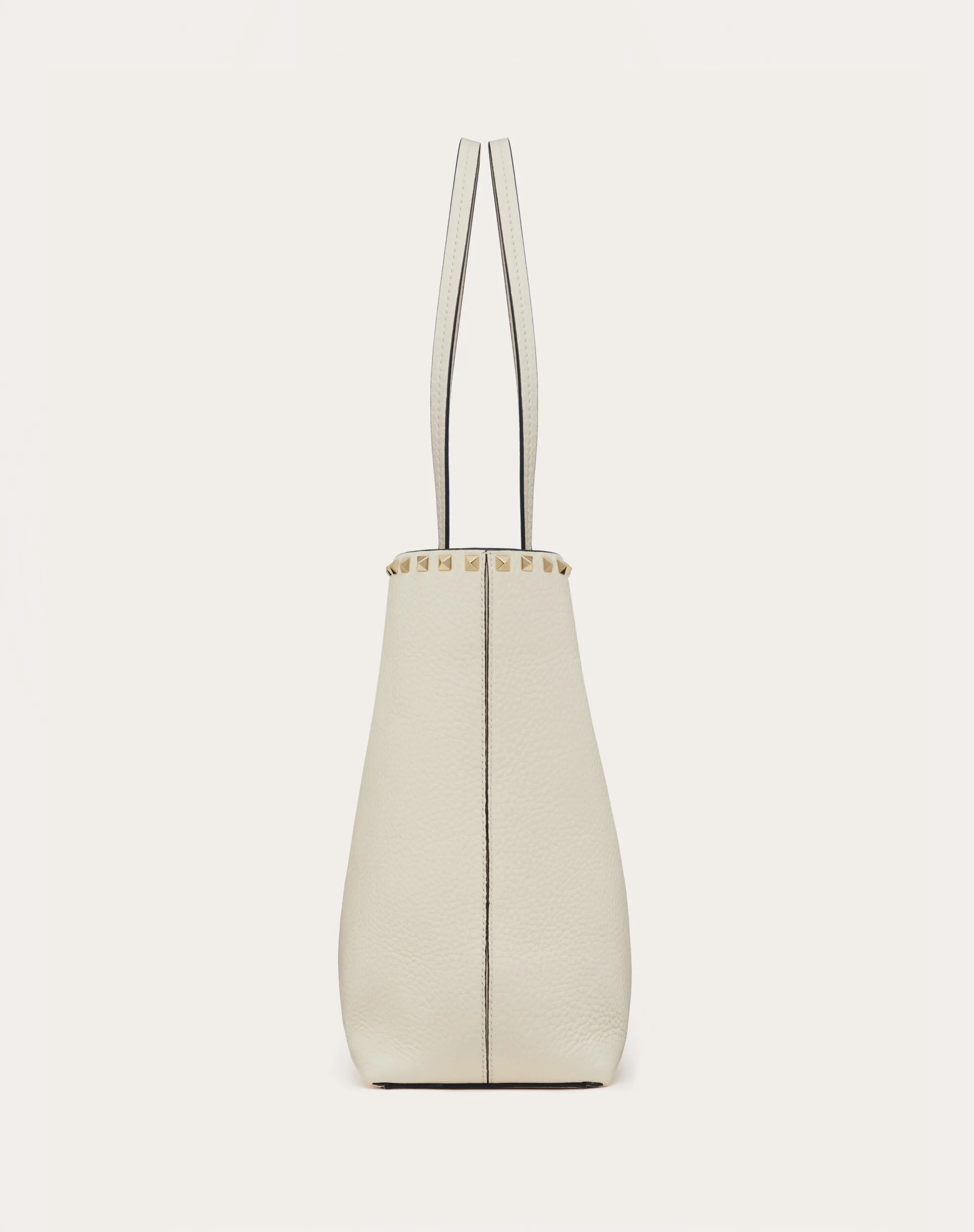 BORSA SHOPPING ROCKSTUD IN VITELLO GRANATO