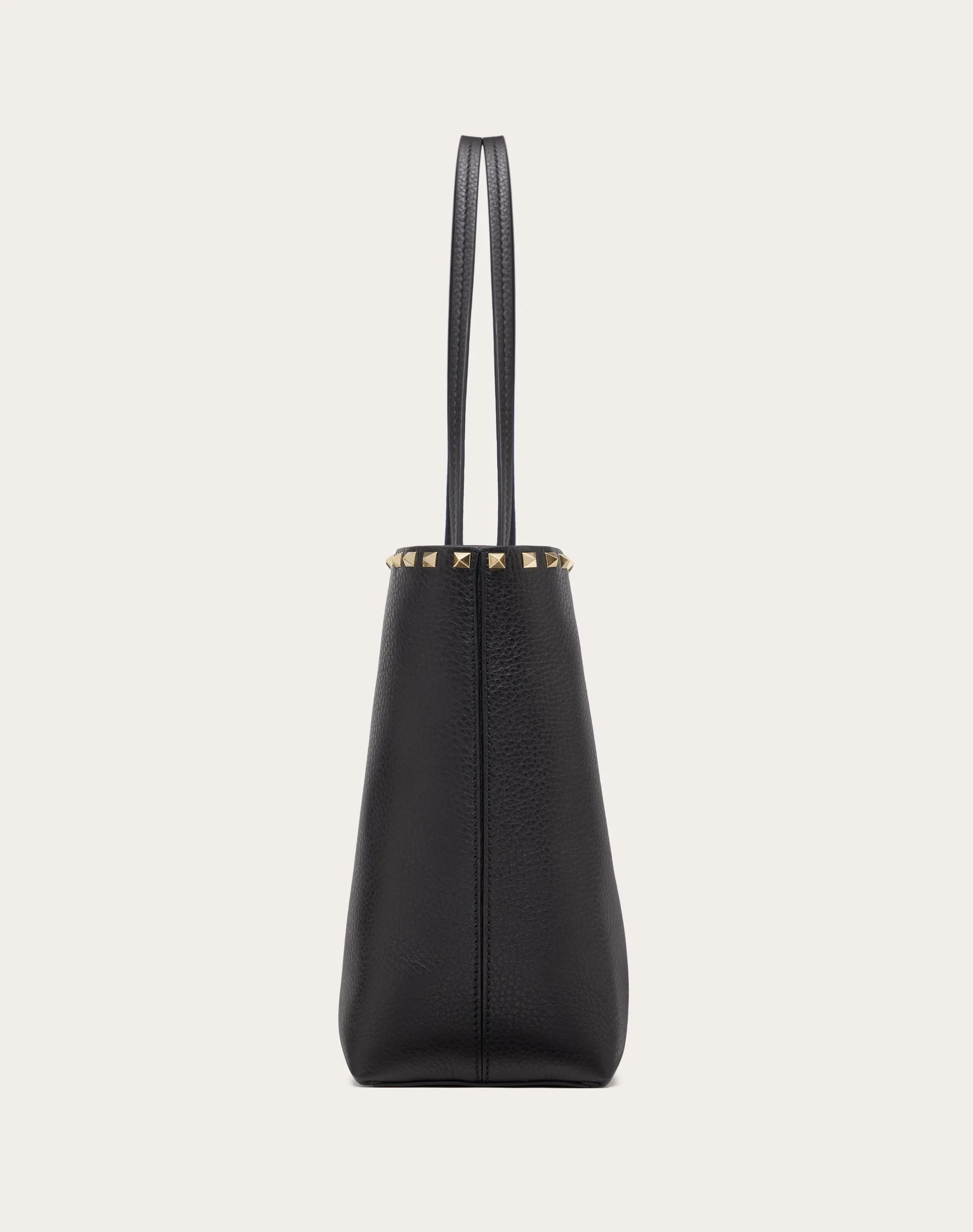 BORSA SHOPPING ROCKSTUD IN VITELLO GRANATO