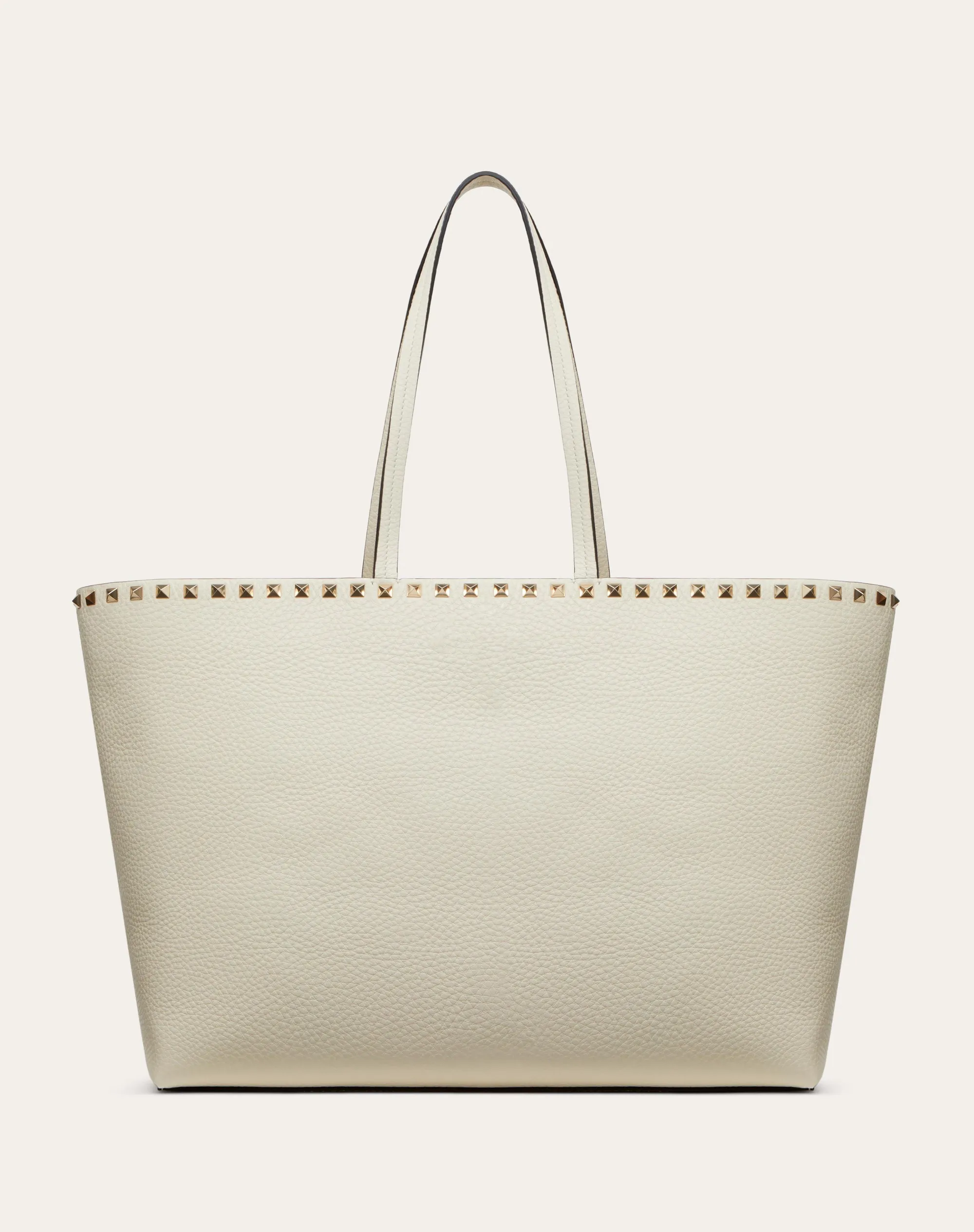 BORSA SHOPPING ROCKSTUD IN VITELLO GRANATO