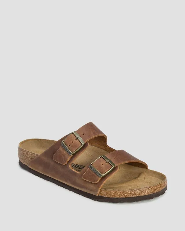 Brązowe klapki męskie Birkenstock Arizona Regular 1028272-braun