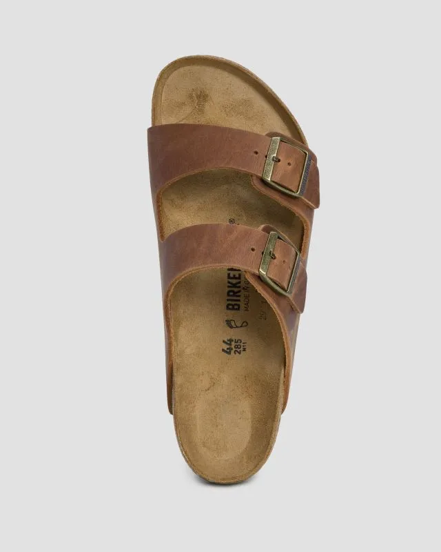 Brązowe klapki męskie Birkenstock Arizona Regular 1028272-braun