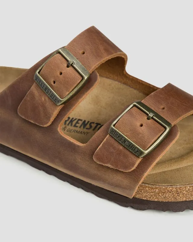 Brązowe klapki męskie Birkenstock Arizona Regular 1028272-braun