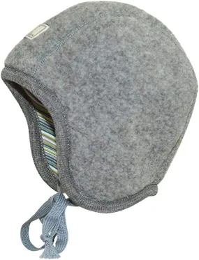 Cappellino invernale Pickapooh- Cappellino in cotone e lana biologica Grigio