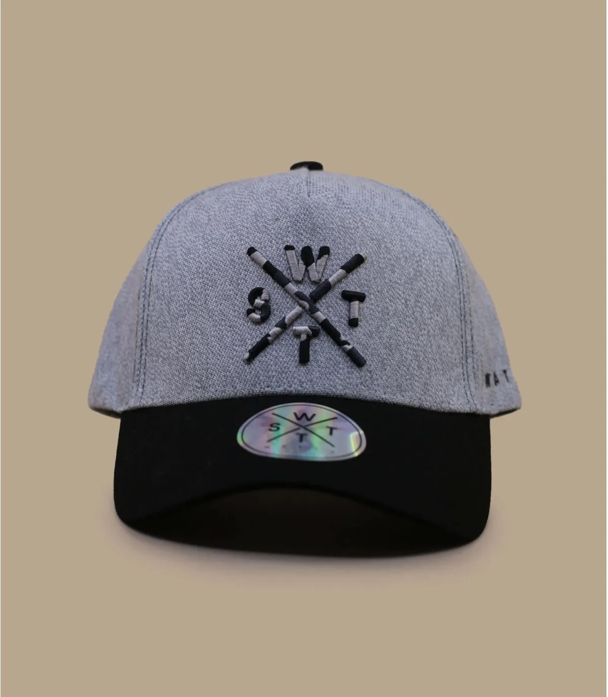 Cappello da baseball nero grigioLondon light misty grey     