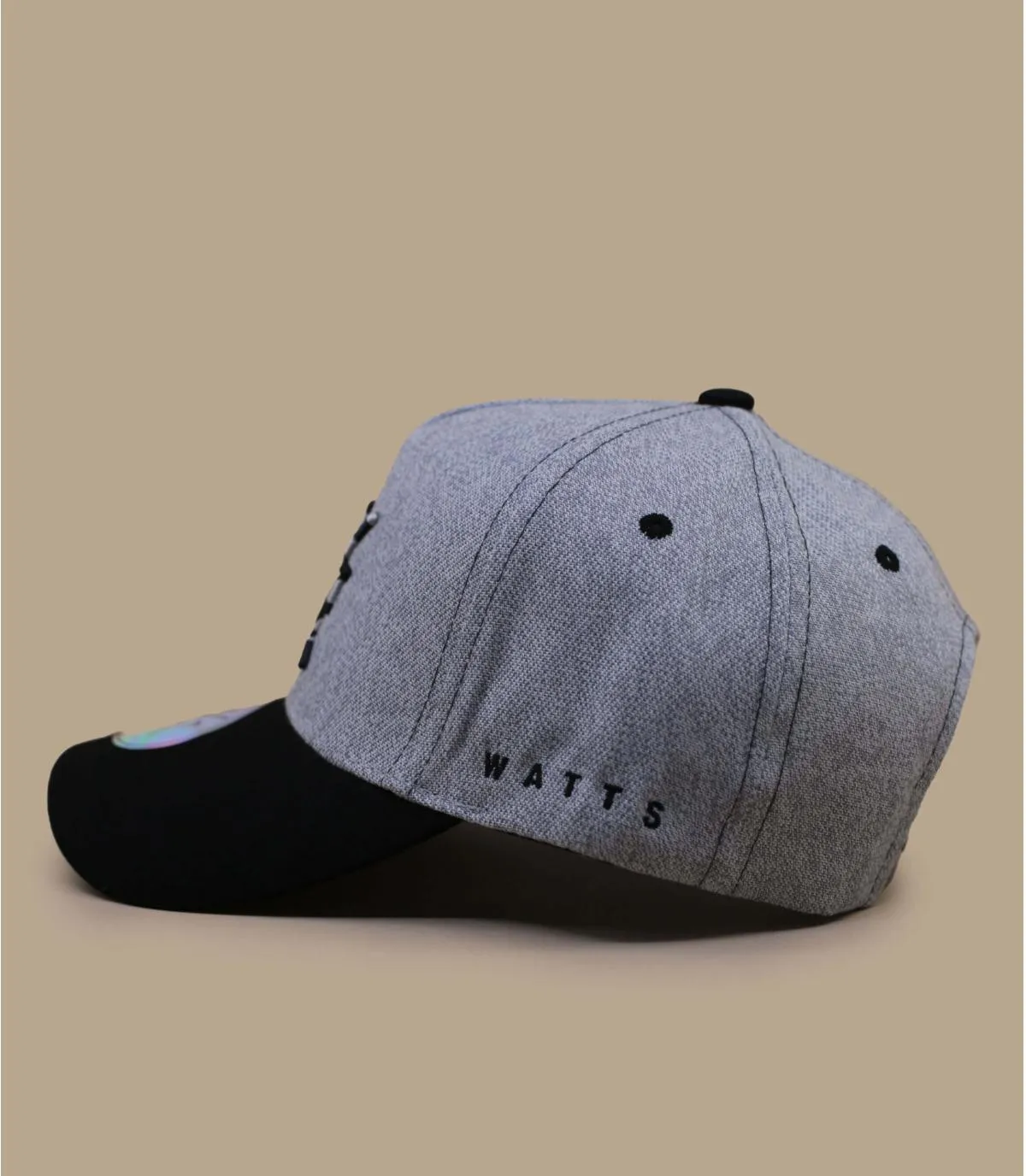 Cappello da baseball nero grigioLondon light misty grey     