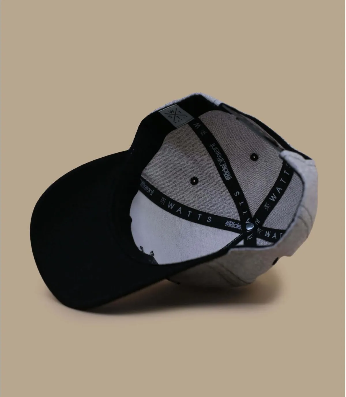 Cappello da baseball nero grigioLondon light misty grey     