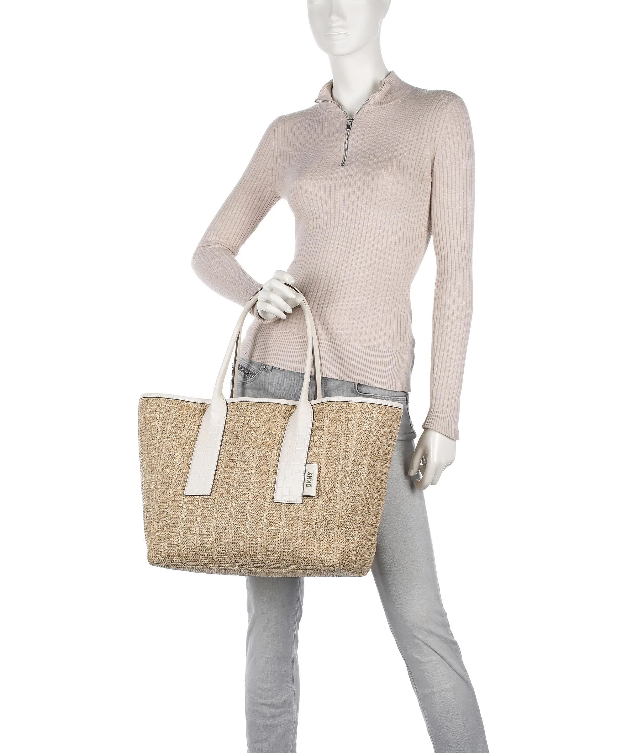  DKNY Grayson Borsa shopper polipropilene natura  