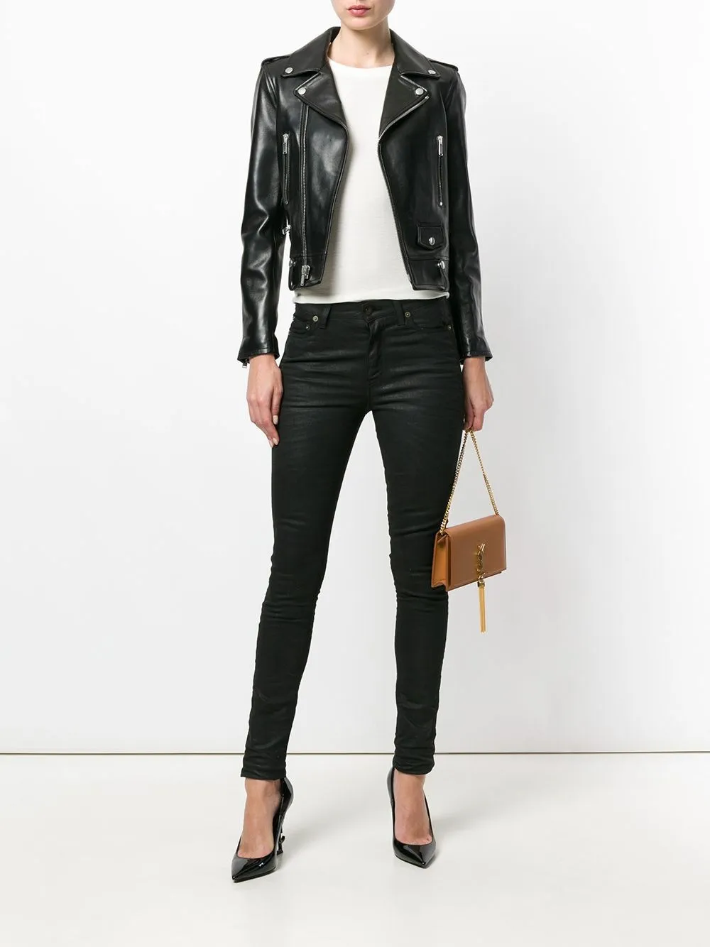 Giubbotto 'Biker' in pelle