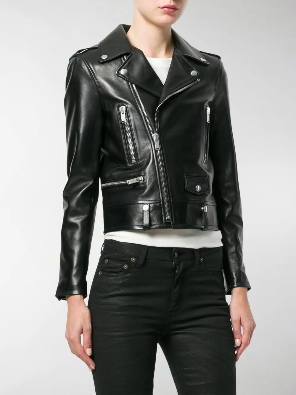 Giubbotto 'Biker' in pelle
