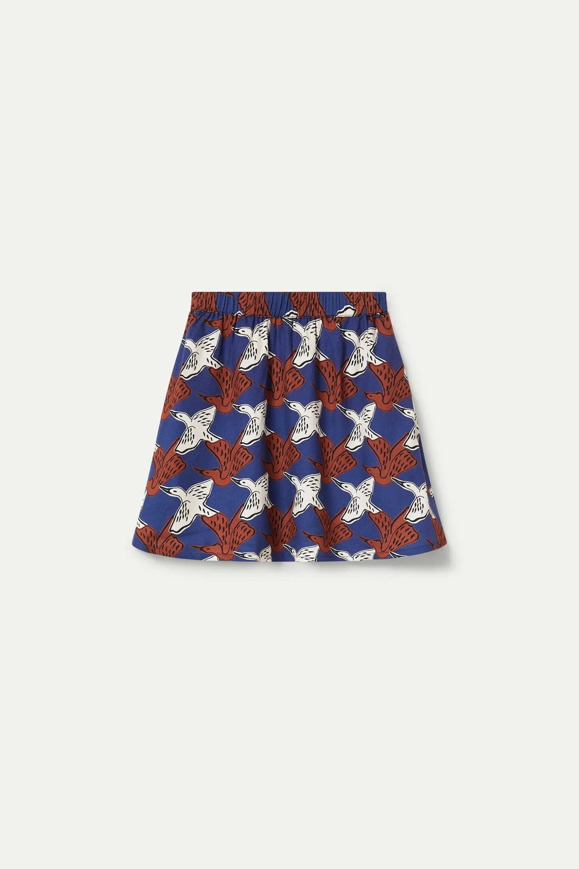 Gonna corta da bambina con stampa animalier Airone