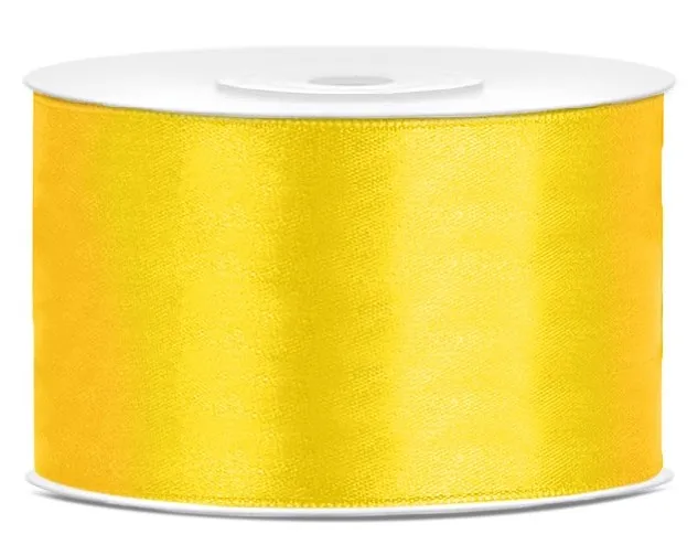 Nastro da 3,8 cm in satin giallo
