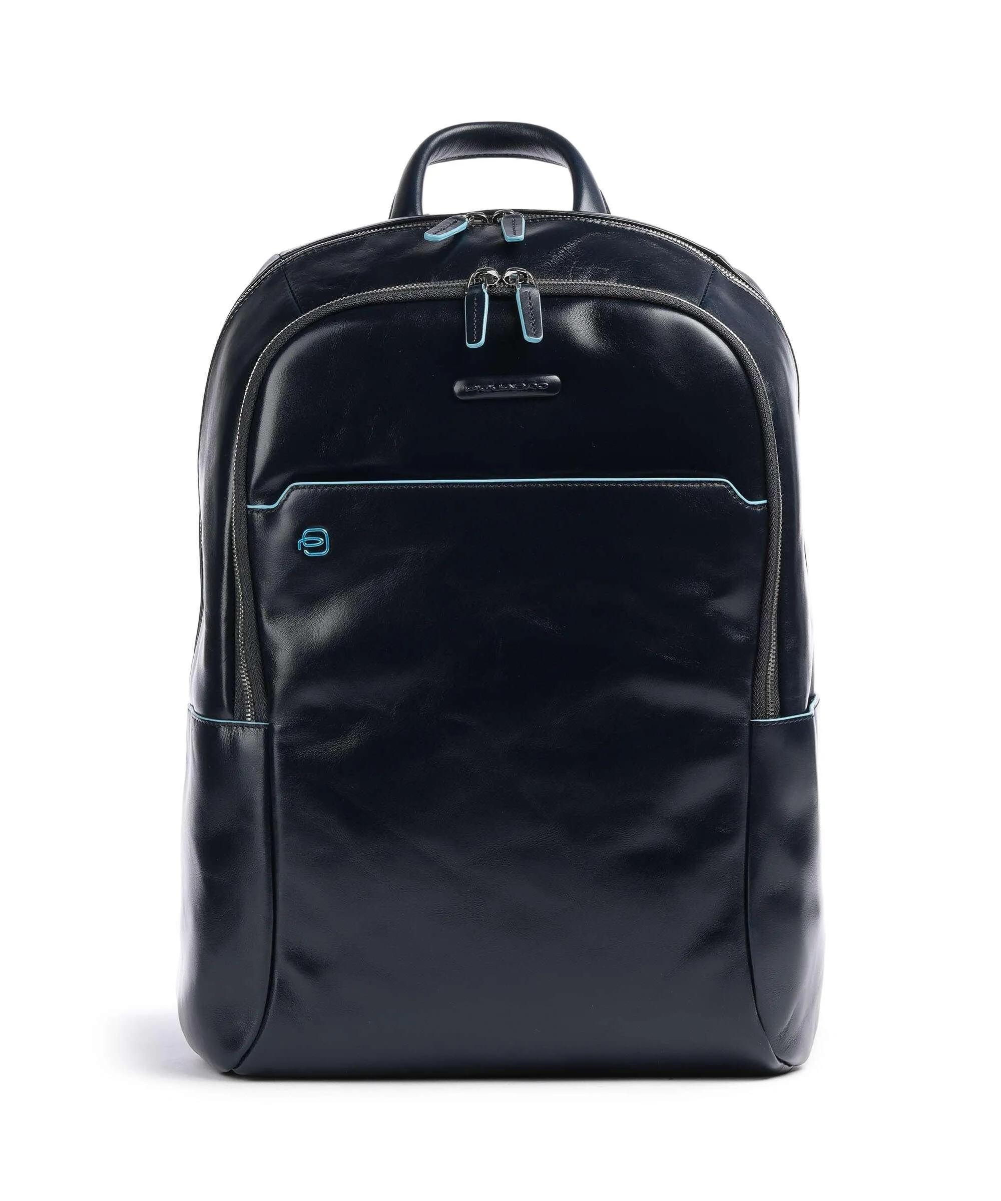  Piquadro Blue Square Zaino porta pc 13″ pelle di vacchetta grana blu scuro  