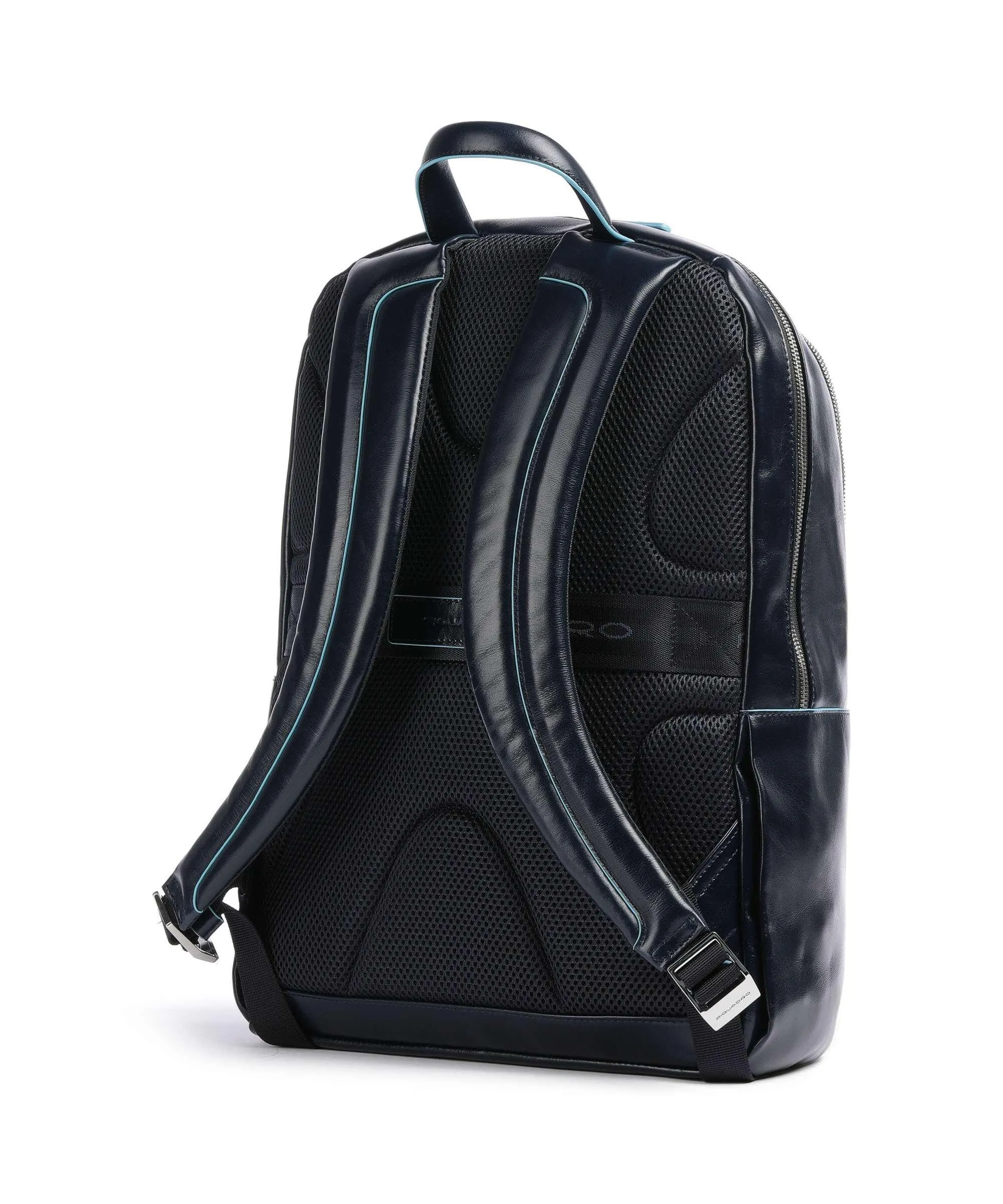  Piquadro Blue Square Zaino porta pc 13″ pelle di vacchetta grana blu scuro  