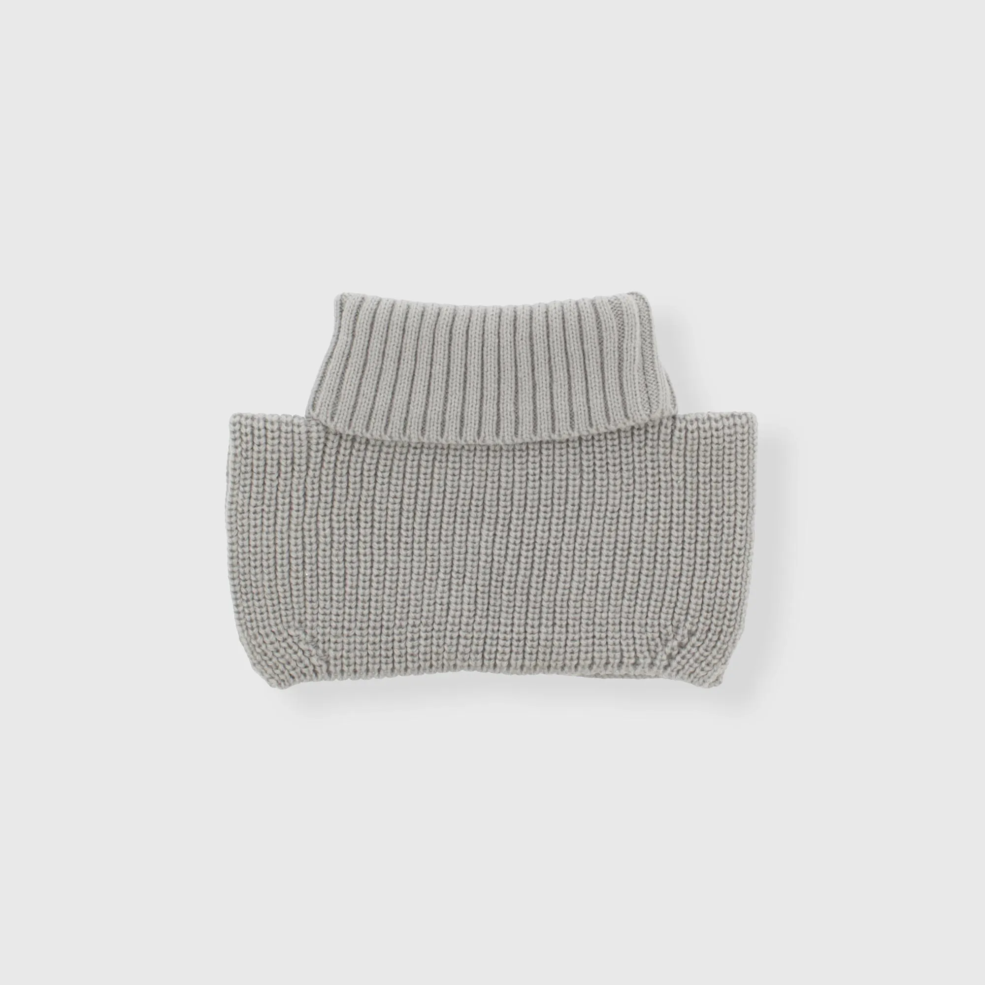 Scaldacollo in maglia da bambino, GRIGIO            