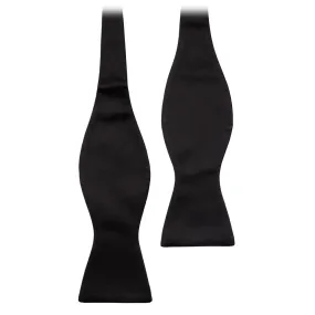 Viola Milano - Papillon da Annodare in Grosgrain - Nero - Handmade in Italy - Luxury Exclusive Collection